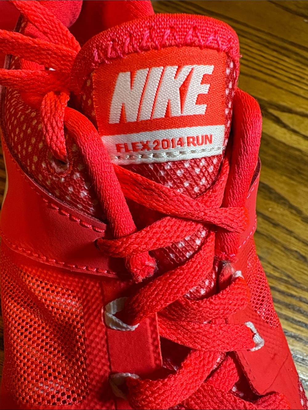 Nike Women's Red and White Athletic Training Sneakers - Picture 6 of 6
